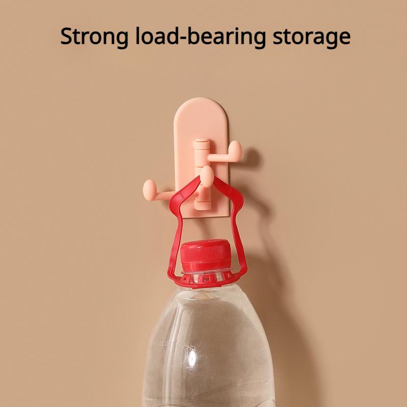 Cartoon Hooks Student Dormitory Non-marking Sticky Hooks Bathroom Kitchen Hole-free Hooks Bathroom Accessories Key Holder Wall