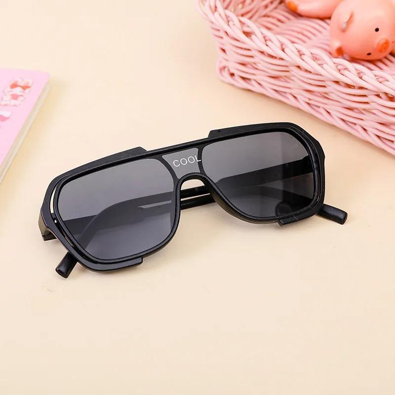 Oversized Stylish Sunshade Eywear Sunglasses for Children Uv400 Vintage Square Frame Eyeglasses Gafas De Sol Polarized Goggles