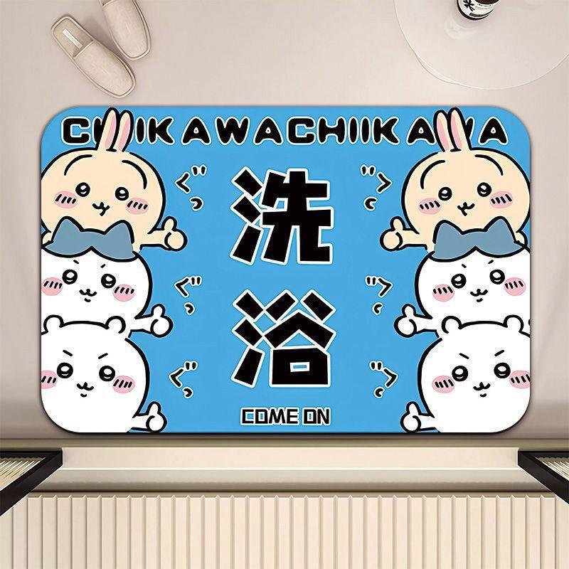 Cartoon Floor Mat Bathroom Floor Mat Entrance Door Mat Toilet Door Suction Foot Mat