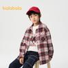 Balabala Boys' Spring Plaid Shirt Jacket