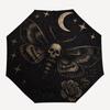 1pc "Mystical Moth with Skull"Umbrella with Plastic Handle,Suitable for All Seasons Home Travel Outdoor UmbrellaB1583