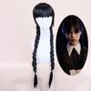 Wednesday Addams Halloween Cosplay Wig - Scary Character Costume from US Drama Movie