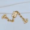 Chic Light Luxury Chunky Chain Metal Tag Bracelet Necklace