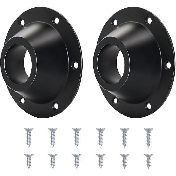 2 Pack RV Table Base Mount,Camper Aluminum Standard RV Pedestal Table Leg Base Flange,Floor Mounting Bracket Flush Plate With 6 Talling Holes,Include