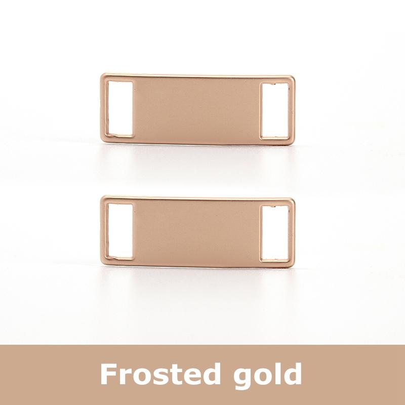 2 Pcs Blank for AF1 Shoelaces Buckle Shoes Decorations Sneaker Kit Metal Buckle Stylish and Suitable for All Kinds of Flat Laces