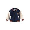 Kids' Coat Fleece-lined Male Baby Stand Collar Zip-up Shirt