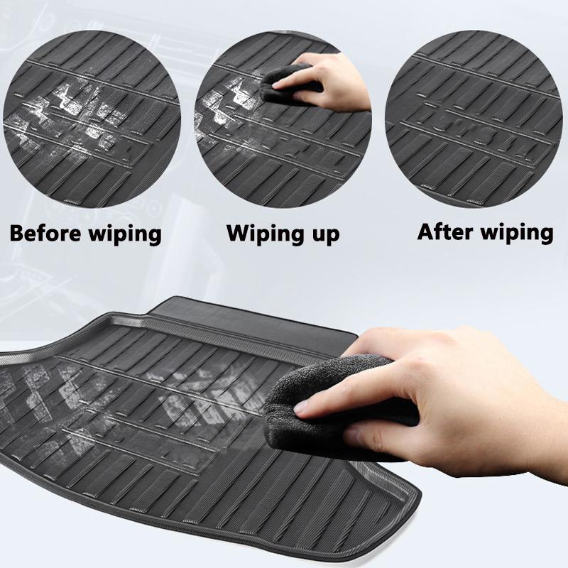 Car Rear Trunk Mat For Ford Kuga Escape 2013 2014 2015 2016 2017 2018 2019 Tailored Cargo Liner Boot Floor Tray Carpet Protector