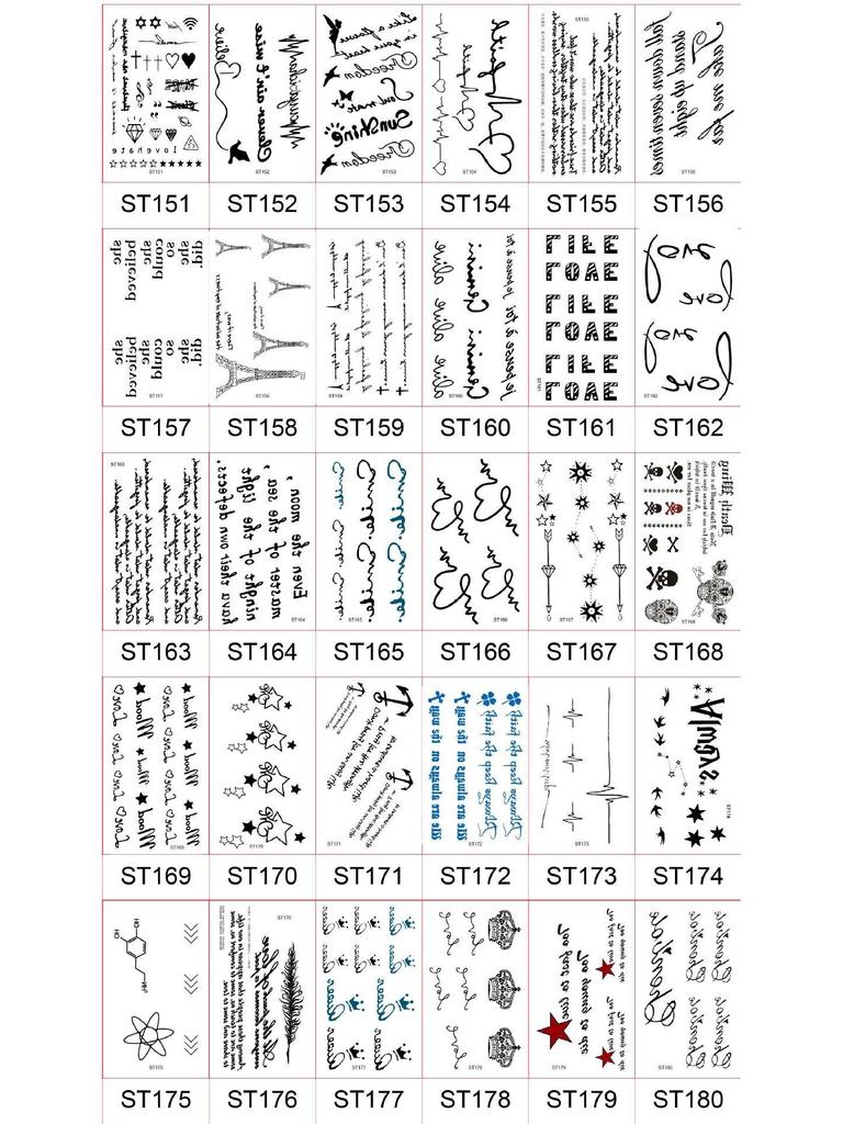 Men's Waterproof Long-Lasting Realistic Tattoo Stickers for Arm & Ankle - Totem & Chinese Character Designs.