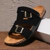 Classic Fashion New Men's Monk Strap Outdoor Cork Slippers Male Summer Open Toe Sandals Chanclas De Hombre