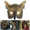 Masquerade Mask Owl Mask Bird Mask Beak Feather Half Face Mask Halloween Cosplay Costume Costume Mask for Mardi Gras