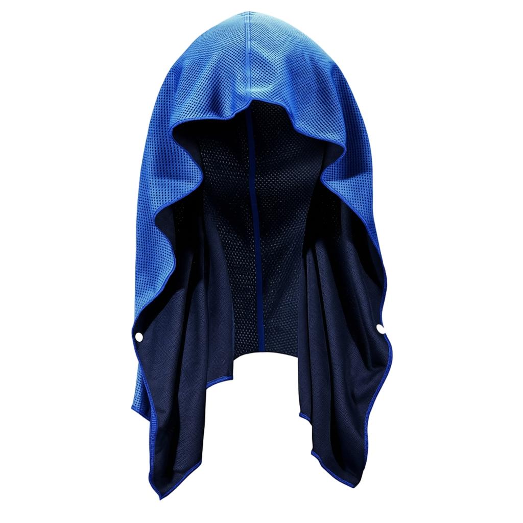 U-Shaped Cooling Hooded Towel Lightweight Quick-Dry Fabric Breathable Design for Outdoor Sports and Travel Use