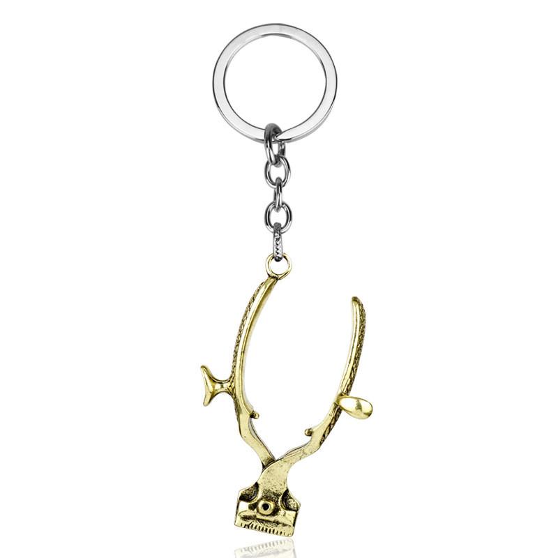 

Push Alloy Hairdressing Key Holder With Pendant For Casual Fashion