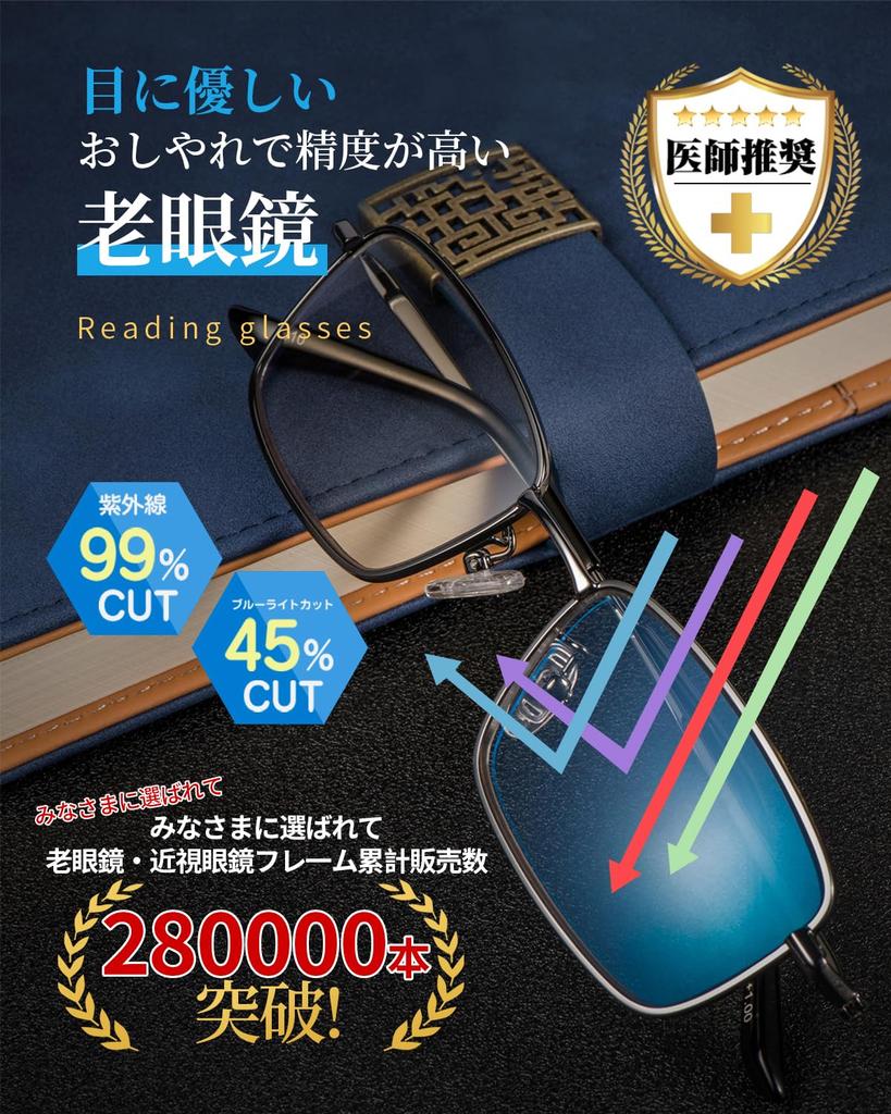CEETOL Reading Glasses with Blue Light UV Nickel Alloy 250 Perfect Gift Men's Blocking, Stylish, Ultra-Thin, Protection, Stylish, High-Quality, Frame,