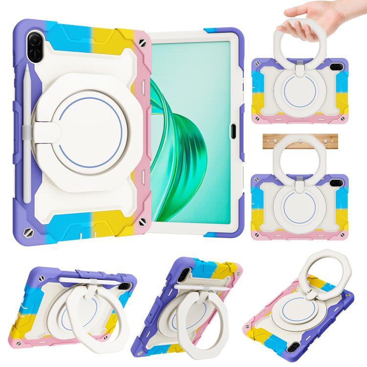Armor Portable Rotating Ring Holder Silicone Tablet Case