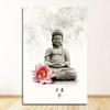 Vintage Style Ink Painting Buddha Mural Art Oil Painting Nordic Canvas Painting Poster Living Room Decorative Painting
