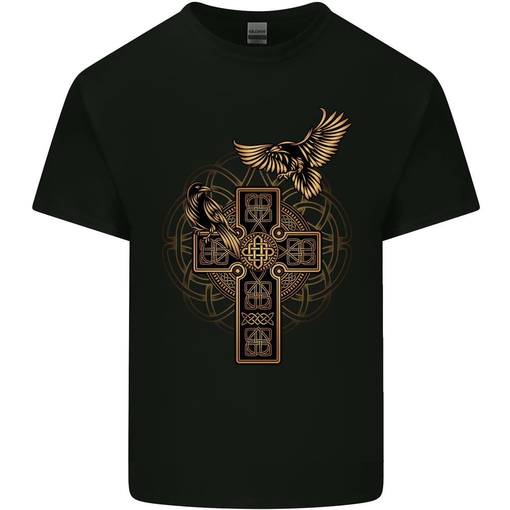 Odins Celtic Raven Viking Thor Ragnar Norse Unisexs Light Cotton TShirt