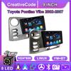 Car Radio Multimedia MP5 Player Head Unit Stereo BT For Toyota Pontiac Vibe 2002-2007