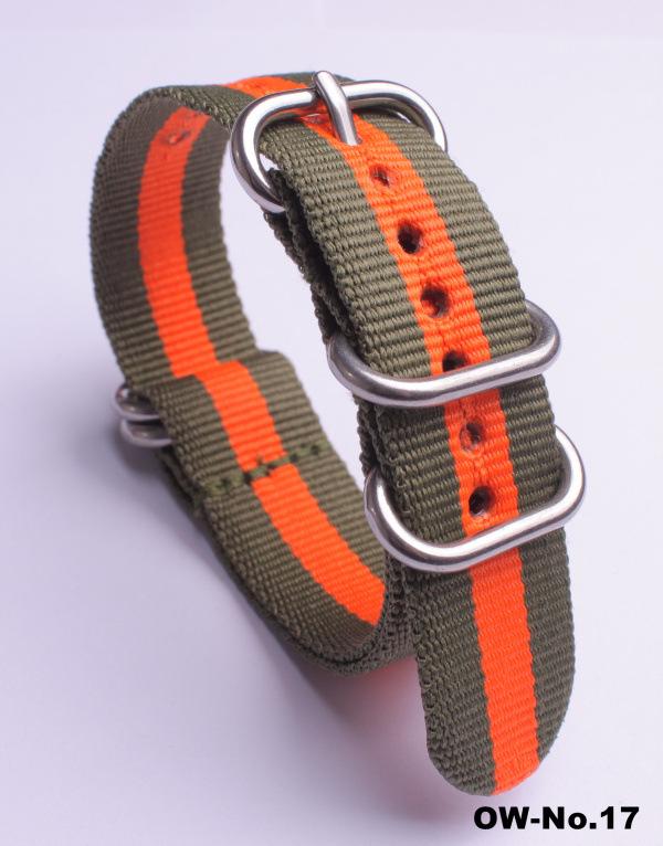 Silver Smooth Oval Buckle Nylon Watch Strap - Waterproof E-commerce Source Watch Band