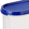 Modular Plastic Storage Containers with Lid, Set of 6, 1.2L, Blue