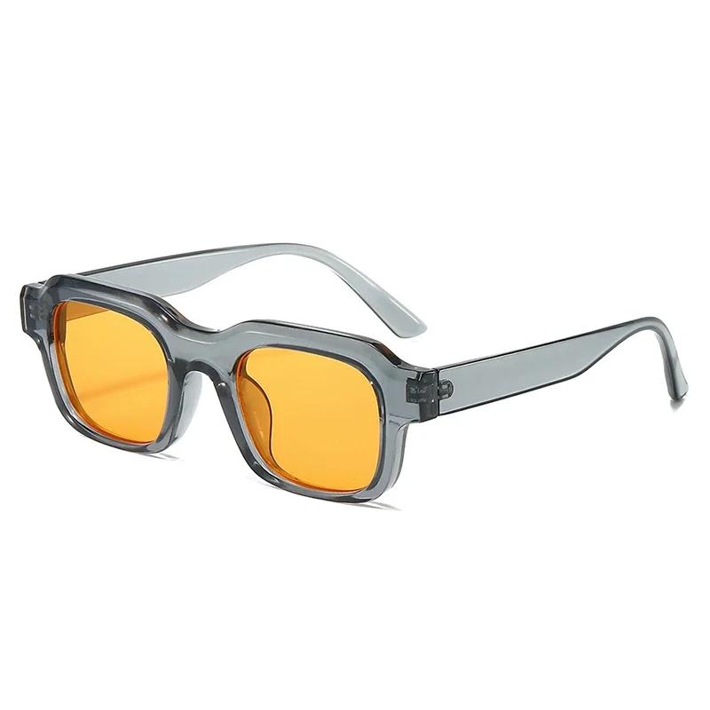  Retro Square Sunglasses Women Fashion Jelly Color Tea Shades UV400 Men Sun Glasses
