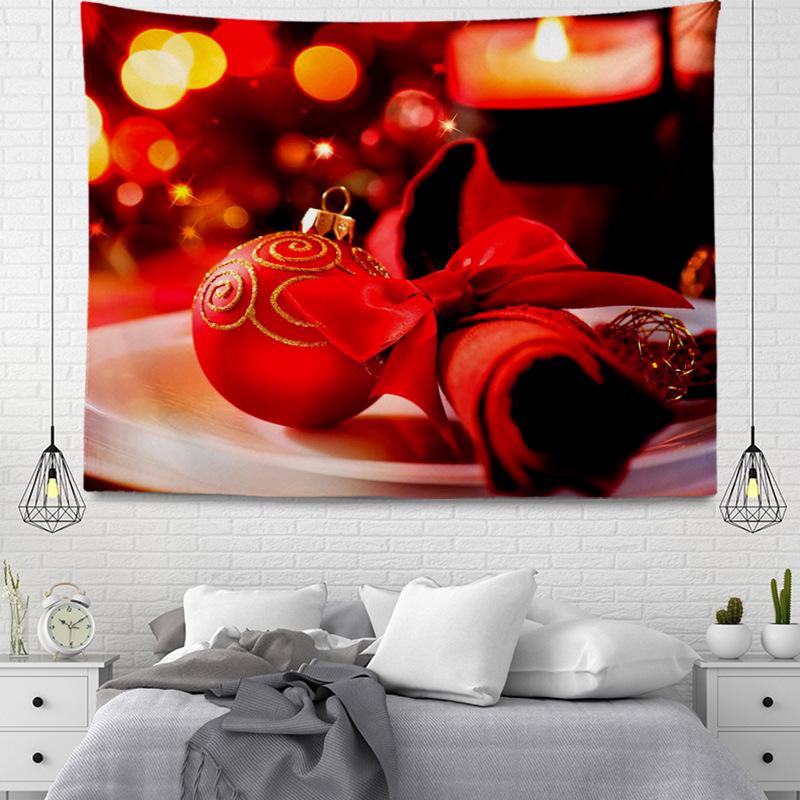 Seria wiszących gobelinów z tkaniny w stylu bożonarodzeniowym