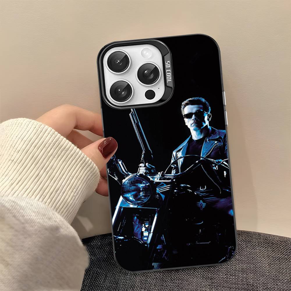 

Sci Fi Movie The T-Terminator Phone Case For IPhone 17 16 15 14 13 Pro Max Plus Matte Color Back Cover iPhone 16 pro