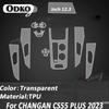For CHANGAN CS55 PLUS CS55PLUS   Car Interior Center console Transparent TPU Protective Film Anti-scratc