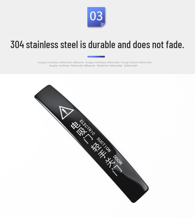 Land Rover Defender 2020-2025 Electric Soft Tailgate Warning & Handle Reminder Sticker for 90/110/130 Models