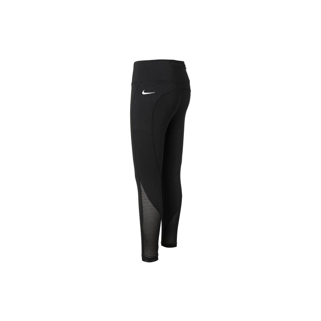 Nike Dri-FIT Fast 7/8 High-Waisted Running Slim Fit Solid Color Leggings Women Leggings Black DM7724-010