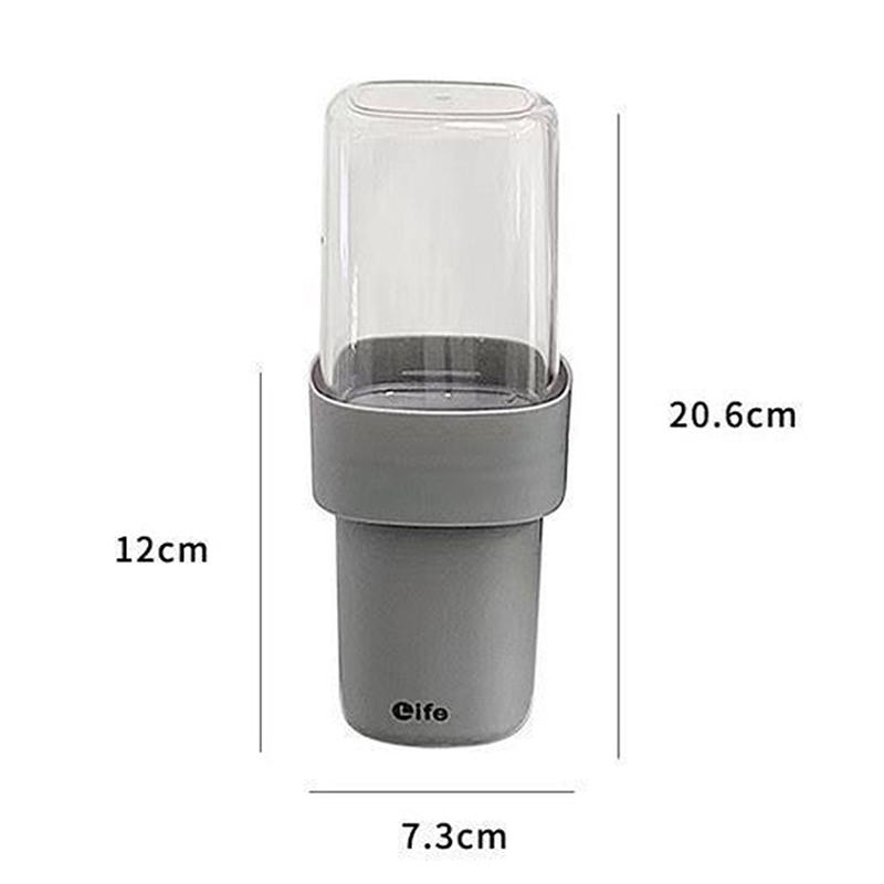 Portable Toothbrush Cups With Lid Plastic Drinking Brushing Cups Outdoor Travel Anti Drop Toothbrush Holder Mouthwash Cups