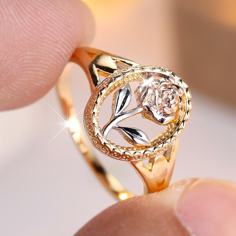 

Элегантные кольца из розового золота для женщин, свадебное помолвочное кольцо, ювелирный подарок 10