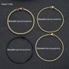 4pcs Vintage Stainless Steel Bracelets Set for Men Women Fashion Minimalist Box Chain Bracelet Daily Wear Unisex Jewelry Gifts