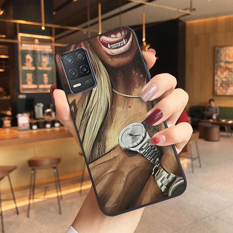 Sexy Ärmel Tattoo Mädchen Telefon Fall für OPPO Realme GT 2 Pro X2 Pro XT C25S 8 7 6 Pro 6i GT Master C3 C21 C21Y C11 X3 SuperZoom