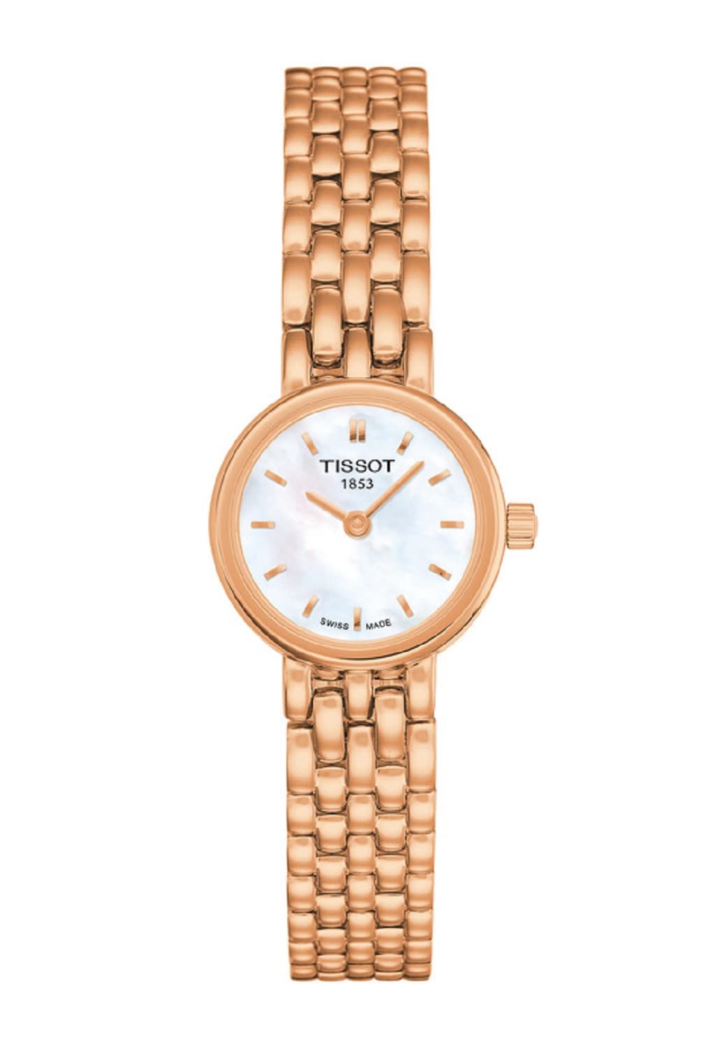 

Жіночий годинник Tissot Lovely з білим перламутровим циферблатом і браслетом (T0580093311100) [Офіційний імпорт]