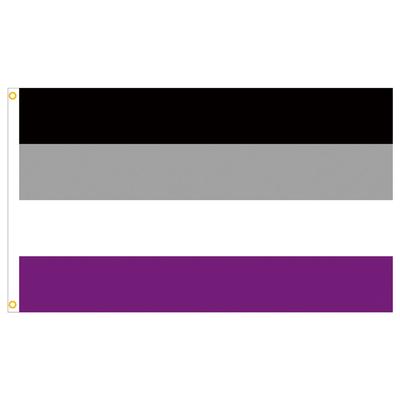 90x150cm Outdoor Pride Flag Colorful Gay Pride Banner Gay Pride Striped Flag for Intersex Community Intersex Progress Bisexual