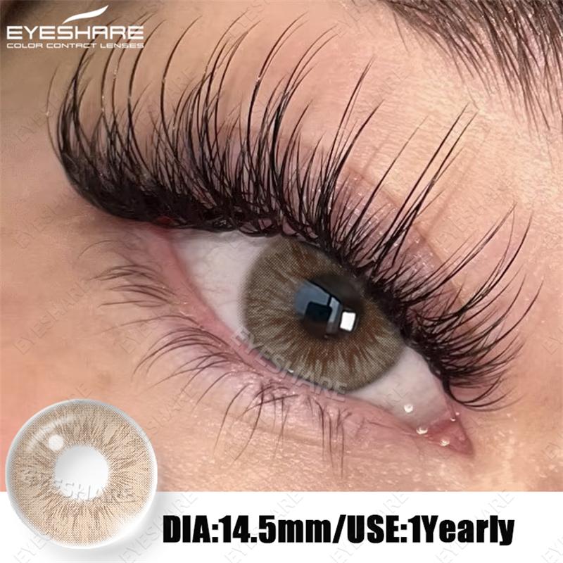 Eyeshare Natürliche Kontaktlinsen Farbige Kontaktlinsen Braune Make-up-Linsen Graue Pupillenlinsen Blaue Augen Kontakte Grüne Augen Linse