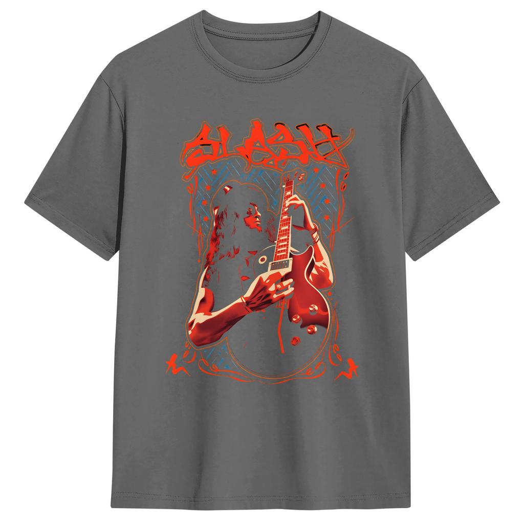 Legendary Guitarist Slash TShirt Beach Cotton TShirts For Unisexs Hippie Print Tshirt ShortSleeve Vintage Clothes