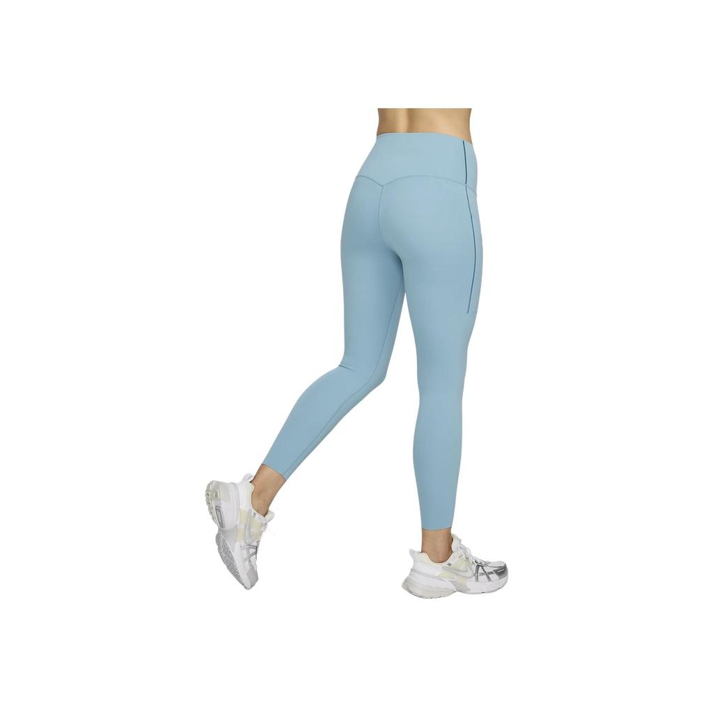Nike Universal Breathable Quick-Dry High-Waist Pocket Nine-Point Tight Sports Leggings Women leggings Denim-Blue DQ5898-464