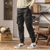 Outdoor Work Pants Men's Spring and Autumn Loose Ties American Men's Casual Elastic Trousers