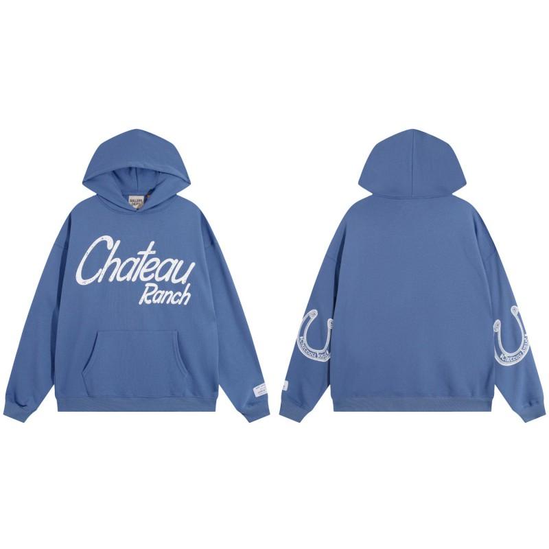Gallery Dept Streetwear Hoodie Men Women - Oversized Cotton Pullover With Bold Letter Print Casual Wear