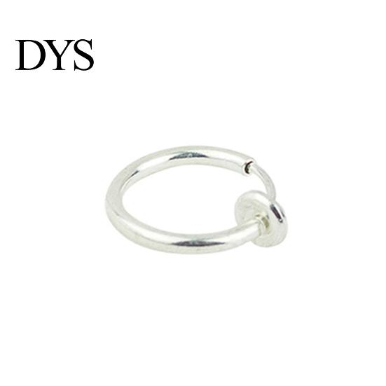 Goth Punk Earring 1Pc Simple No Deformance Unisex Nose Ear Piercing Lip Hoop Ring for Party Club Stud