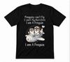 Pinguine Können Nicht Fliegen Pinguin Lehrer Lustiges Unisex Schwarzes Unisex T-Shirt