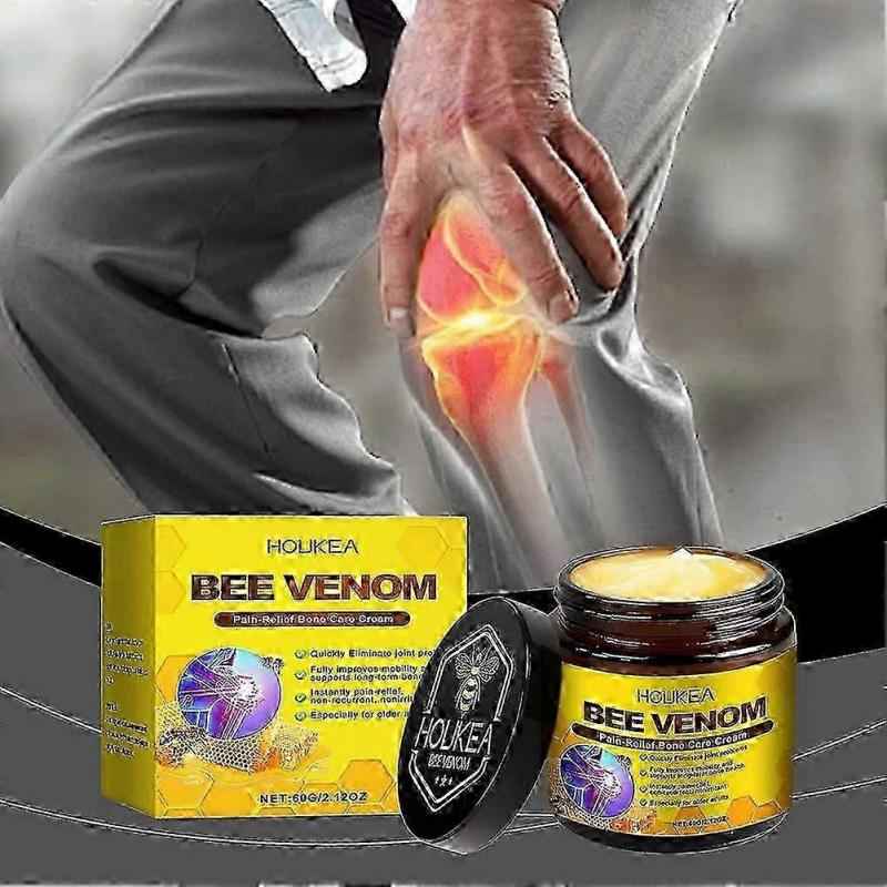 3pcs Bee Venom Bone Healing Cream, Bee Venom Joint Therapy Pain Relief Massage Gel For Back, Neck, Hands, Knees, Lumbar Spine