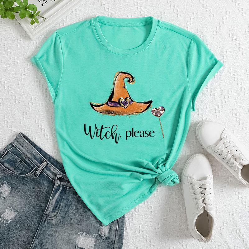 

Летняя женская модная волшебная шляпа с принтом, повседневная свободная хлопковая футболка с коротким рукавом и круглым вырезом 3XL