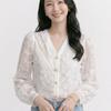 NaVaVa Women Romantic Lace V Neck Long sleeVe Blouse Nb3114