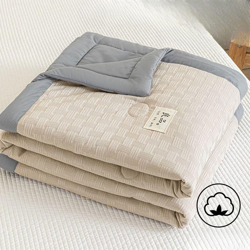 

2025 Хлопок С Принтом Квилтинг Летние Одеяла Квин Машинная Стирка Мягкий Наполнитель Односпальное Двуспальное Одеяло Квилт для Детей Взрослых 200x230см Отель Путешествие 150X200cm Thin Quilts