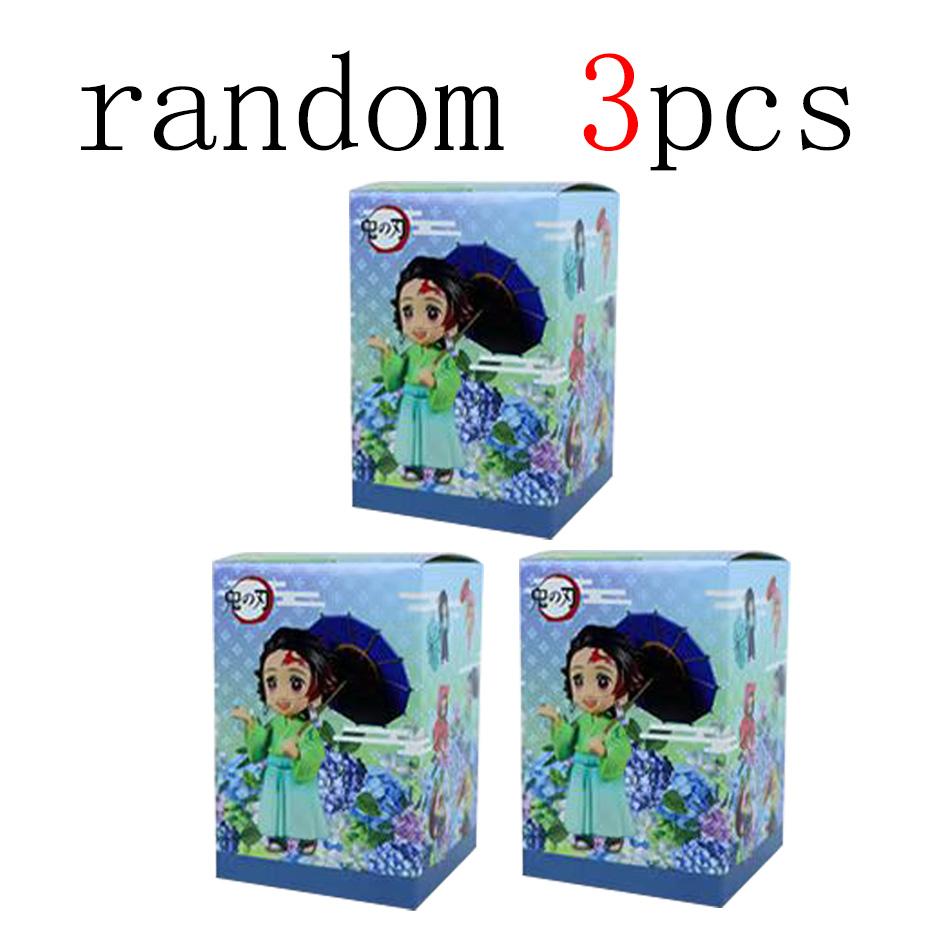 Genuine Blind Box Figure Plum Rain Series Kochou Shinobu Tomioka Giyuu Kanroji Mitsuri Mystery Box Figure Toy Gift