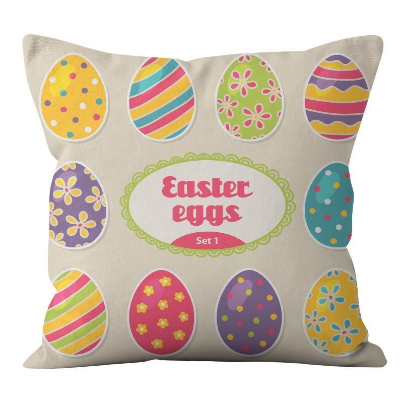 Easter Bunny Pillow Cover Home Pillow Cushion Cover