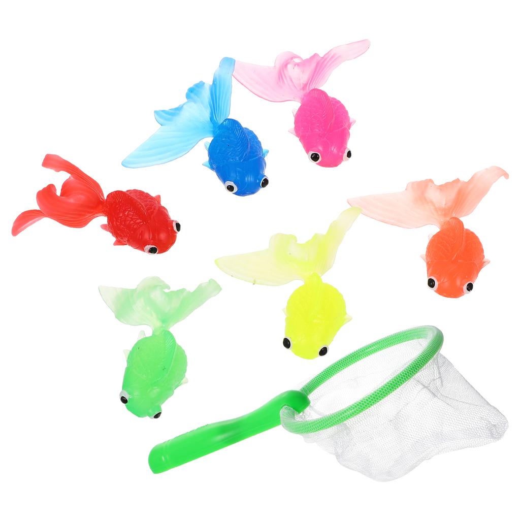 Soft Rubber Goldfish Suit Cartoon Bathtub With Fishing Water And Fish Pool Essentials Toddler Fish Water Kit Child Toys