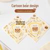 Meidi Large Eating Bear Square Hamburger Packaging Bags